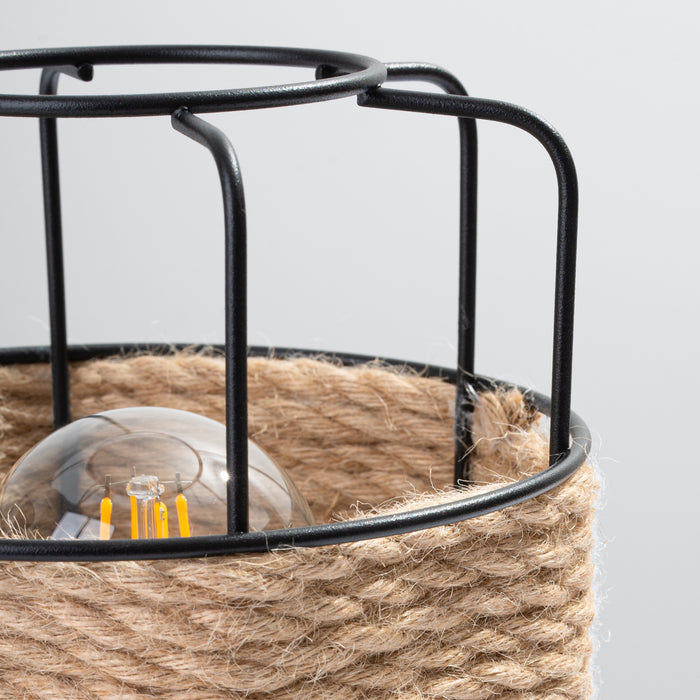 SOLLUX SL.1302 GIZUR Lámpara de Escritorio E27 Negro/Cordón