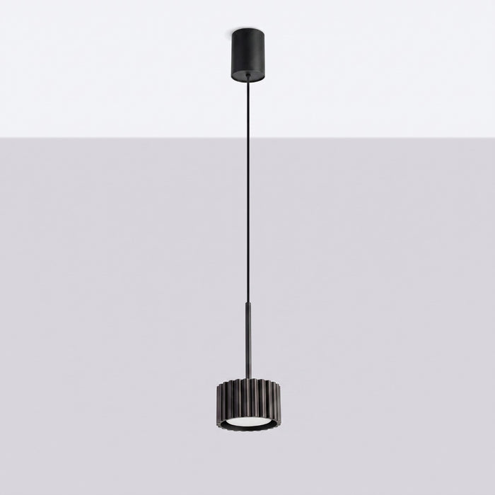 SOLLUX SL.2677 Lámpara colgante AURA 1 negro Gx53