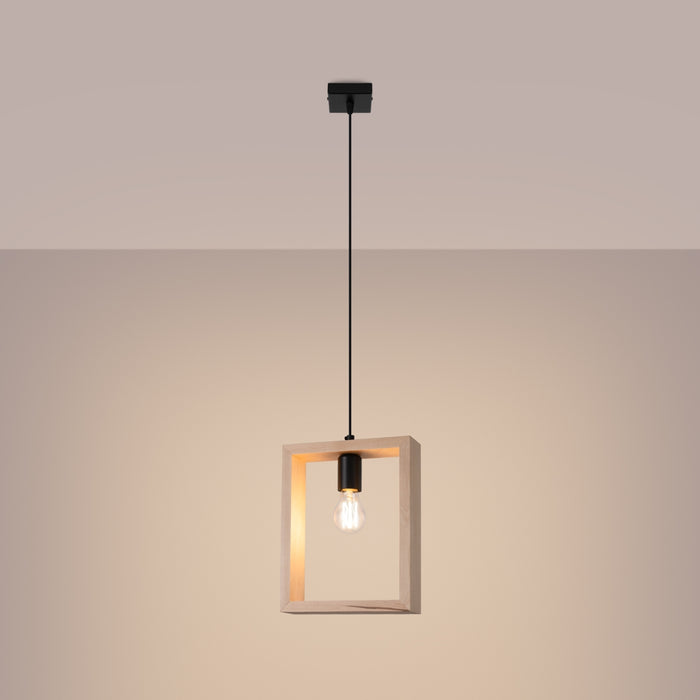 SOLLUX SL.1310 ARIES Lámpara Colgante Madera Natural