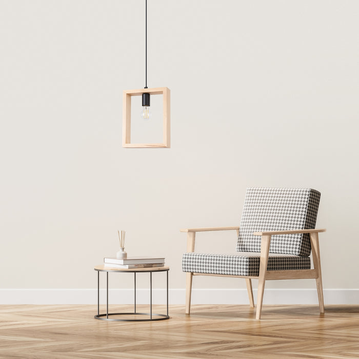 SOLLUX SL.1310 ARIES Lámpara Colgante Madera Natural