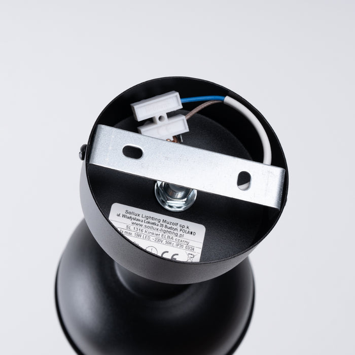 SOLLUX SL.1316 ELBA Aplique Negro