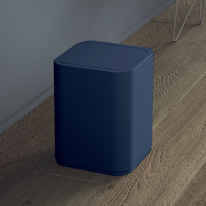 GEDY 63096500900 SEVENTY Papelera Con Tapa 8 Litros Azul Petróleo