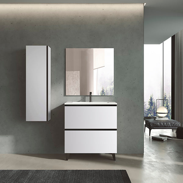 VISOBATH GRANADA Conjunto Completo A Suelo 2 Cajones Blanco Ada Mate