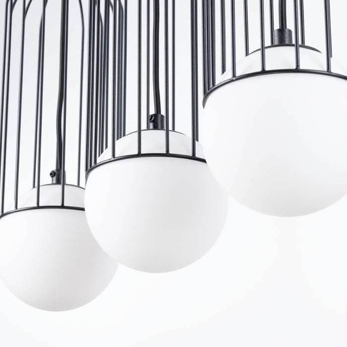 SOLLUX SL.1334 BRINA Lámpara Colgante 3L Negro