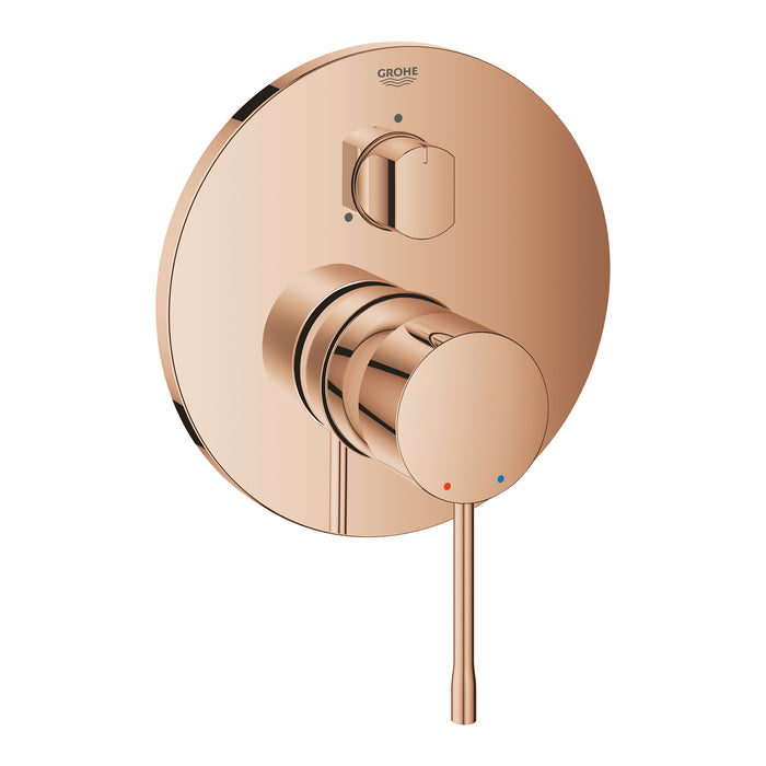 GROHE 24 169 DA1 ESSENCE Monomando con inversor de 3 vías cobre brillo