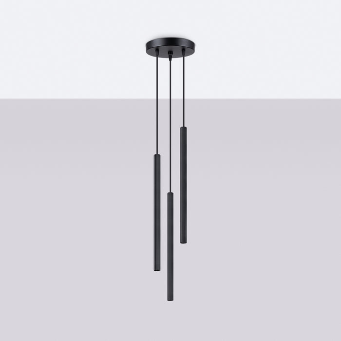SOLLUX SL.1341 ARCHE Lámpara Colgante 3P Negro