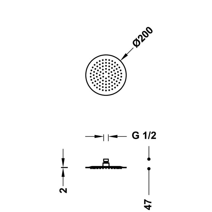 TRES 134315001 COMPLEMENTOS DE DUCHA Rociador De Ducha Color Cromo