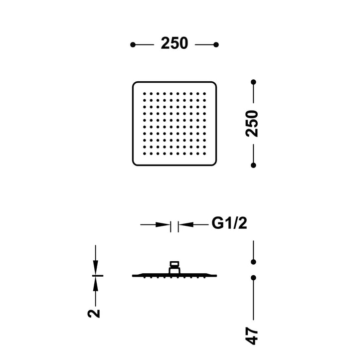 TRES 134315004 COMPLEMENTOS DE DUCHA Rociador De Ducha Color Cromo