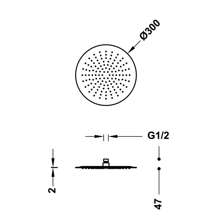 TRES 134315005 COMPLEMENTOS DE DUCHA Rociador De Ducha Color Cromo