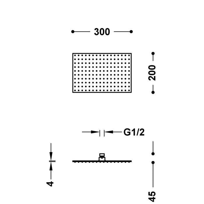TRES 134315007 COMPLEMENTOS DE DUCHA Rociador De Ducha Color Cromo