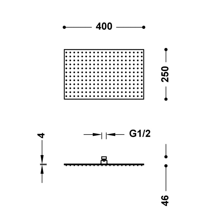 TRES 134315008 COMPLEMENTOS DE DUCHA Rociador De Ducha Color Cromo