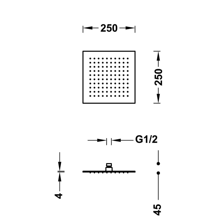 TRES 134315011 COMPLEMENTOS DE DUCHA Rociador De Ducha Color Cromo