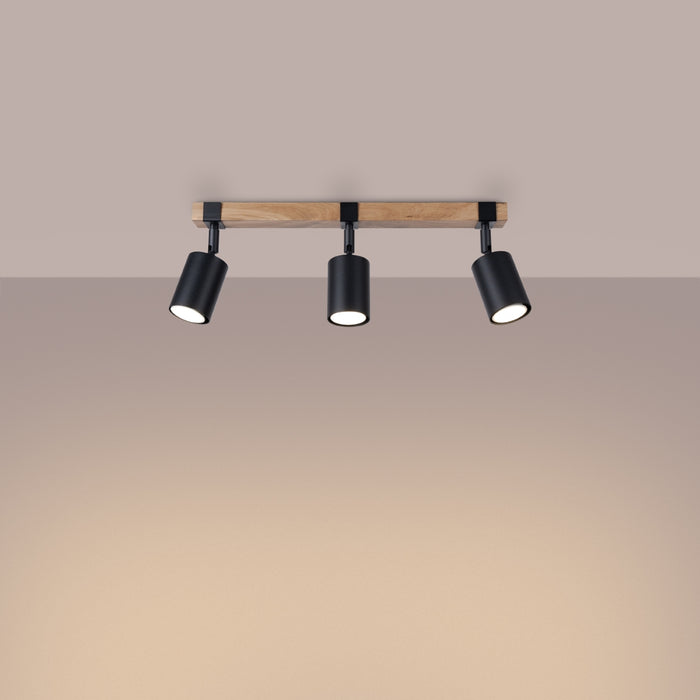 SOLLUX SL.1345 FAGER Lámpara de Techo 3 Negro