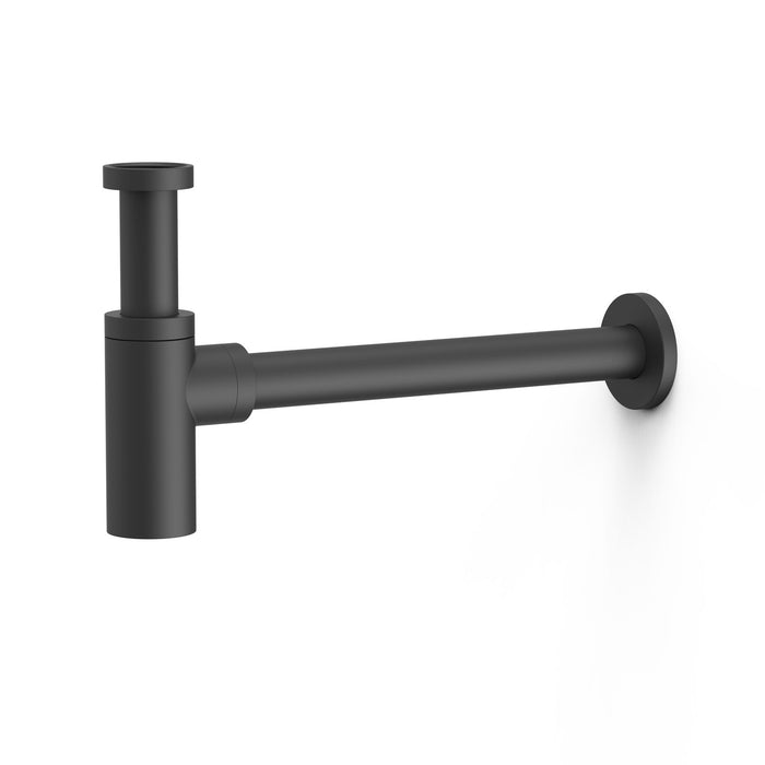 TRES 13463410NM COMPLEMENTOS DE GRIFERÍA Sifón Telescópico para Lavabo Color Negro Mate