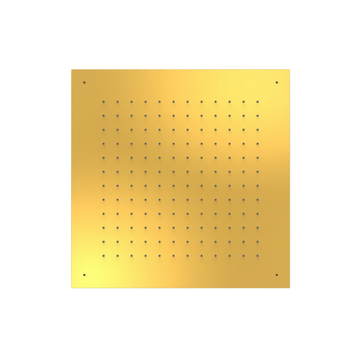 TRES 134951OR COMPLEMENTOS DE DUCHA Rociador De Ducha Empotrado A Techo Color Oro 24K