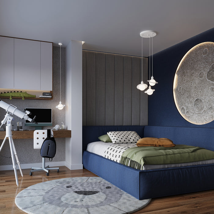 SOLLUX SL.1356 HYPERION Lámpara Colgante 1 Blanco