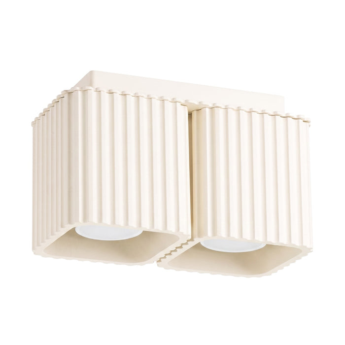 SOLLUX SL.3023 Lámpara De Techo Riff 2 Beige Gu10