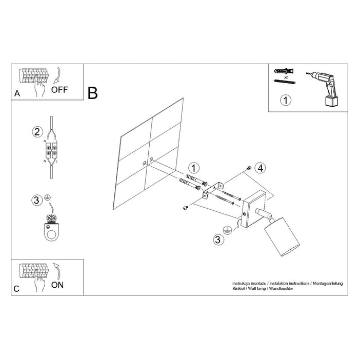 SOLLUX SL.1366 WINX Aplique Negro/Cromo