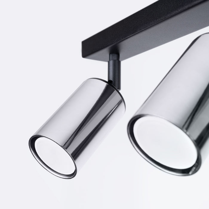 SOLLUX SL.1367 WINX Lámpara de Techo 2 Negro/Cromo