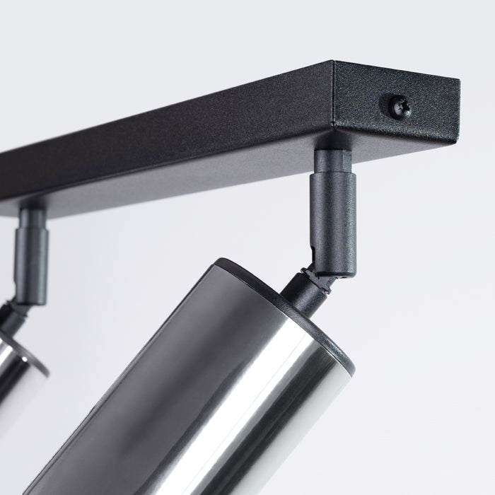 SOLLUX SL.1367 WINX Lámpara de Techo 2 Negro/Cromo