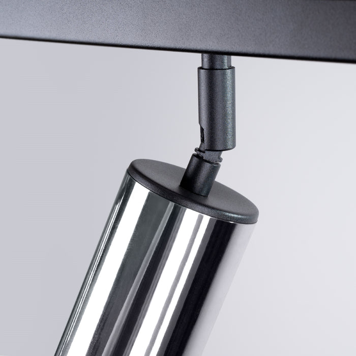 SOLLUX SL.1371 WINX Lámpara de Techo 4L Negro/Cromo