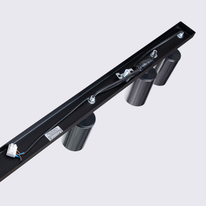 SOLLUX SL.1372 WINX Lámpara de Techo 6L Negro/Cromo