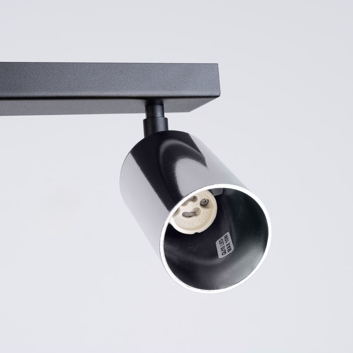 SOLLUX SL.1372 WINX Lámpara de Techo 6L Negro/Cromo