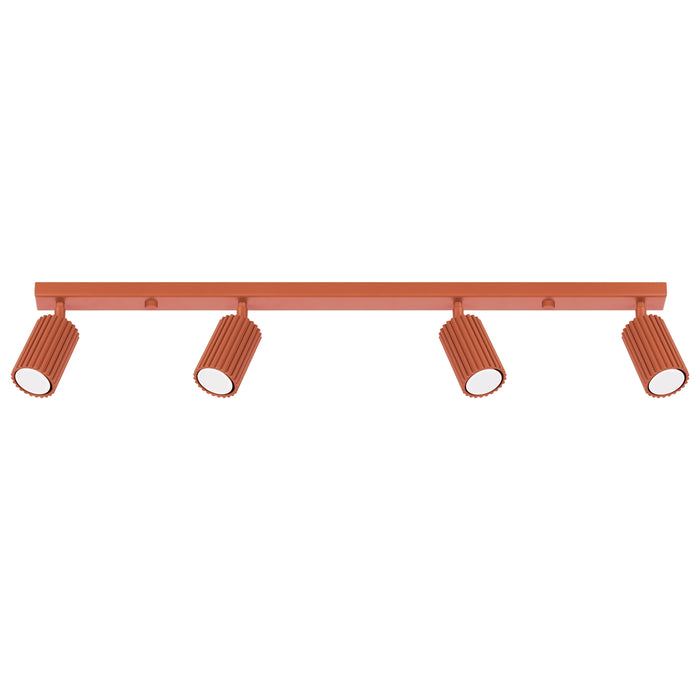 SOLLUX SL.1641 KARBON Lámpara De Techo 4l Rojo Ocre