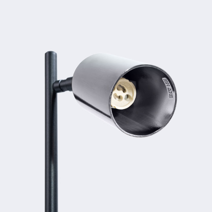 SOLLUX SL.1373 WINX Lámpara de Mesa Negro/Cromo