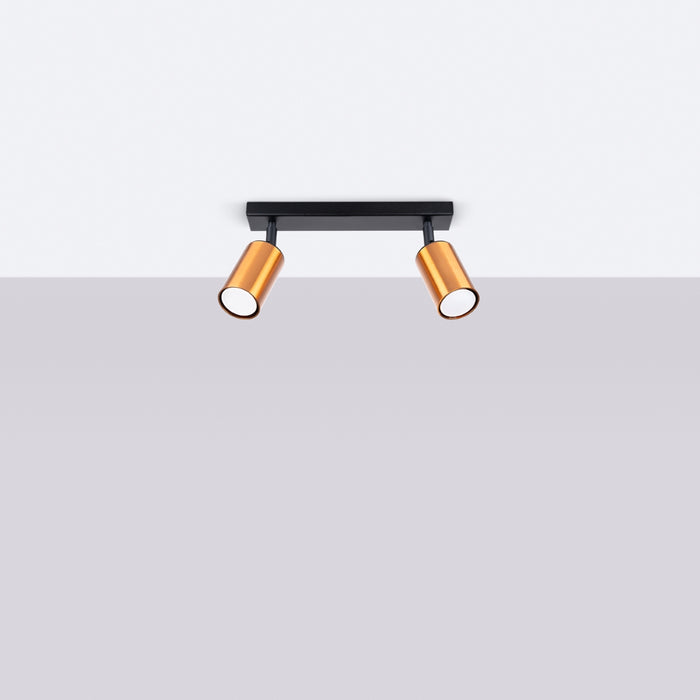 SOLLUX SL.1375 WINX Ceiling Lamp 2 Black/Copper