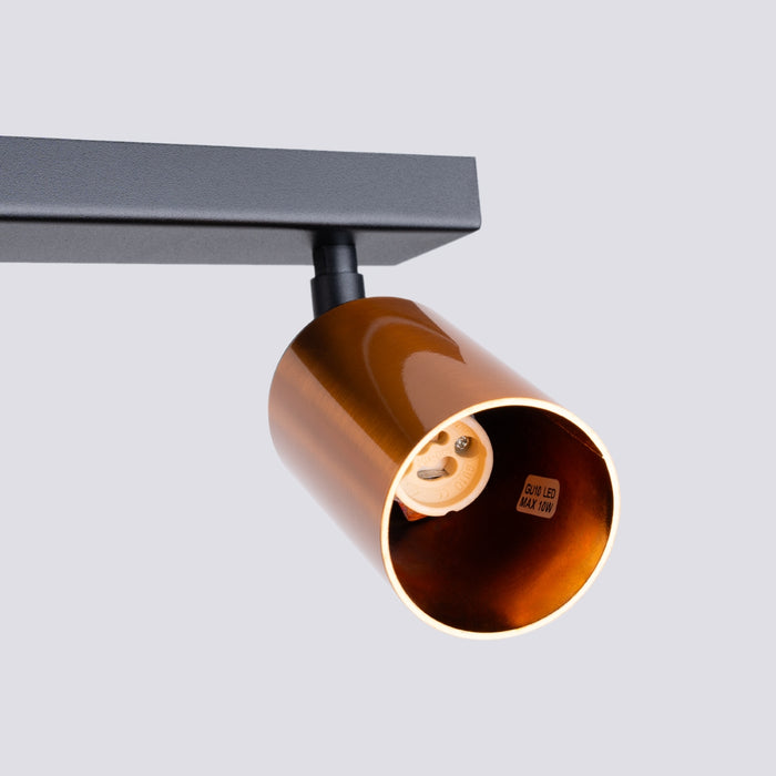SOLLUX SL.1375 WINX Ceiling Lamp 2 Black/Copper