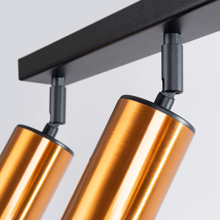 SOLLUX SL.1376 WINX Lámpara de Techo 3 Negro/Cobre