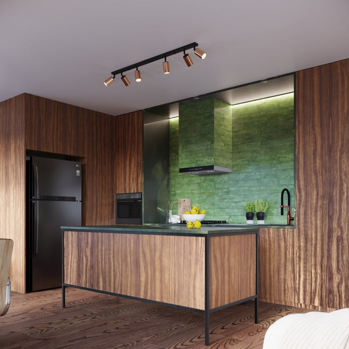 SOLLUX SL.1377 WINX Lámpara de Techo 3P Negro/Cobre