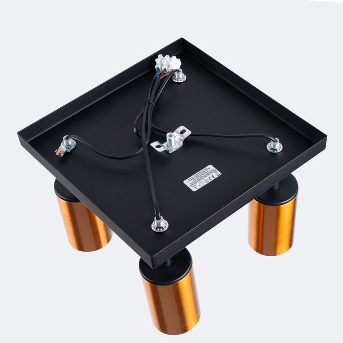 SOLLUX SL.1378 WINX Ceiling Lamp 4 Black/Copper