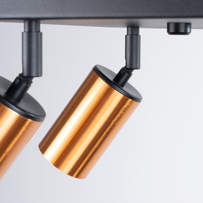 SOLLUX SL.1378 WINX Ceiling Lamp 4 Black/Copper