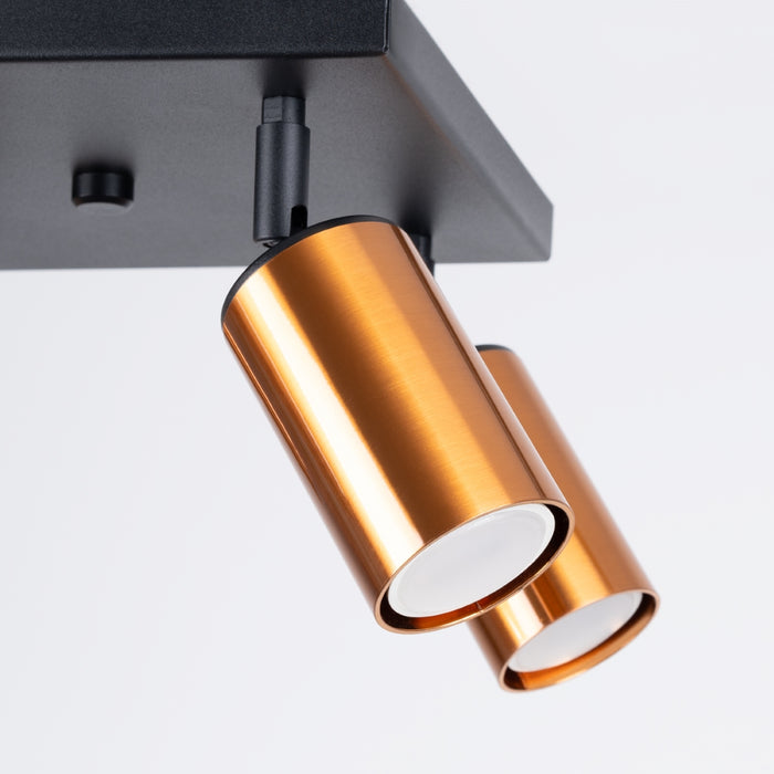 SOLLUX SL.1378 WINX Ceiling Lamp 4 Black/Copper