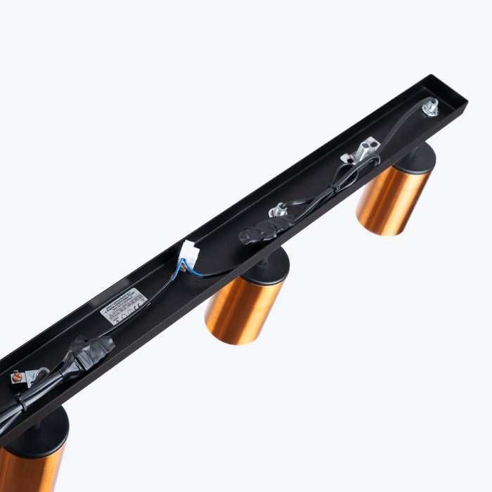 SOLLUX SL.1379 WINX Lámpara de Techo 4L Negro/Cobre