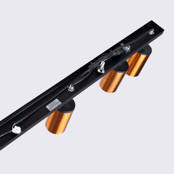 SOLLUX SL.1380 WINX 6L Ceiling Lamp Black/Copper