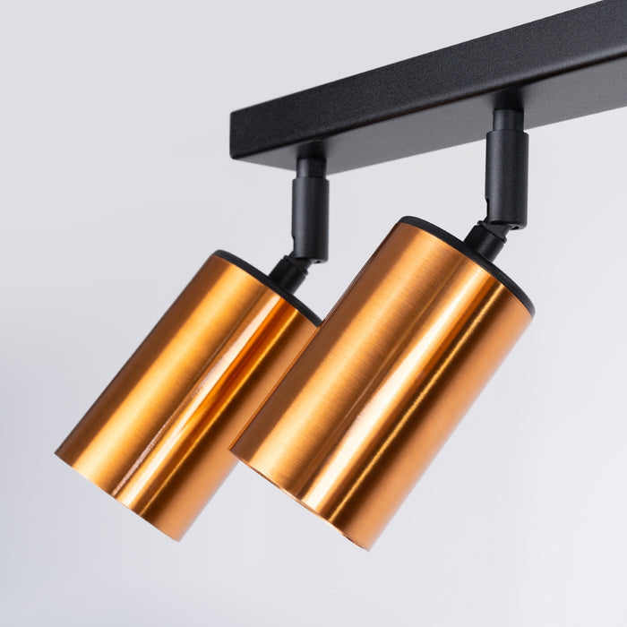 SOLLUX SL.1380 WINX 6L Ceiling Lamp Black/Copper