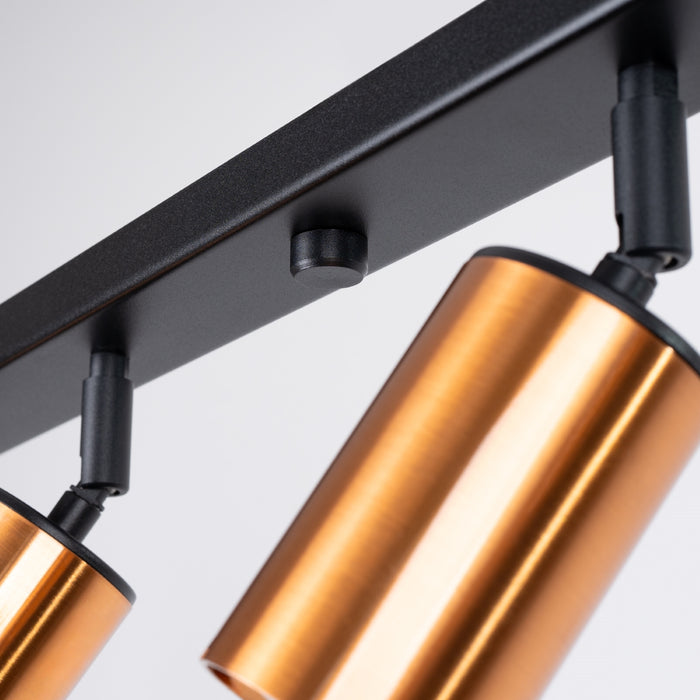 SOLLUX SL.1380 WINX 6L Ceiling Lamp Black/Copper