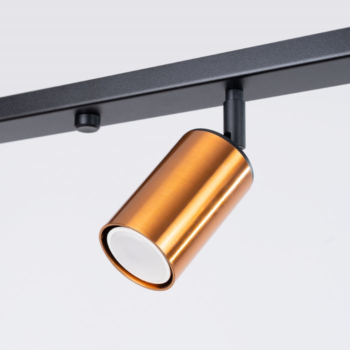 SOLLUX SL.1380 WINX 6L Ceiling Lamp Black/Copper