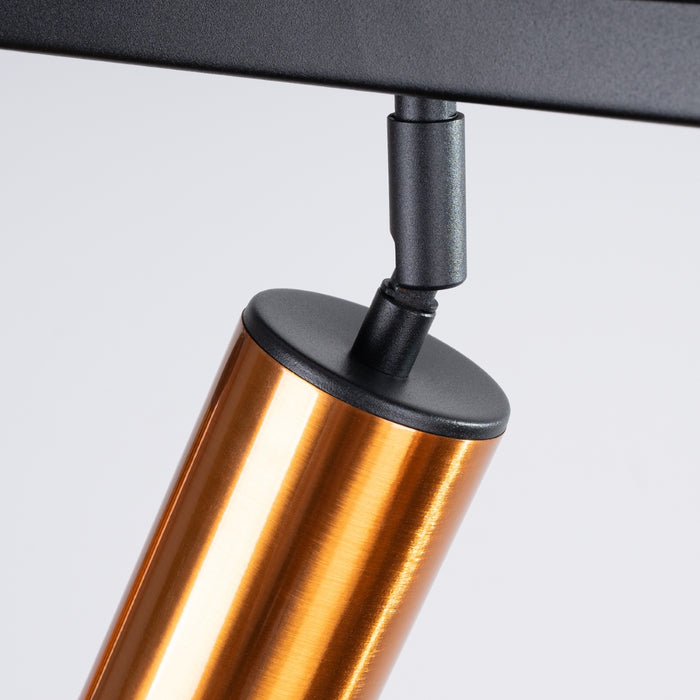 SOLLUX SL.1380 WINX 6L Ceiling Lamp Black/Copper