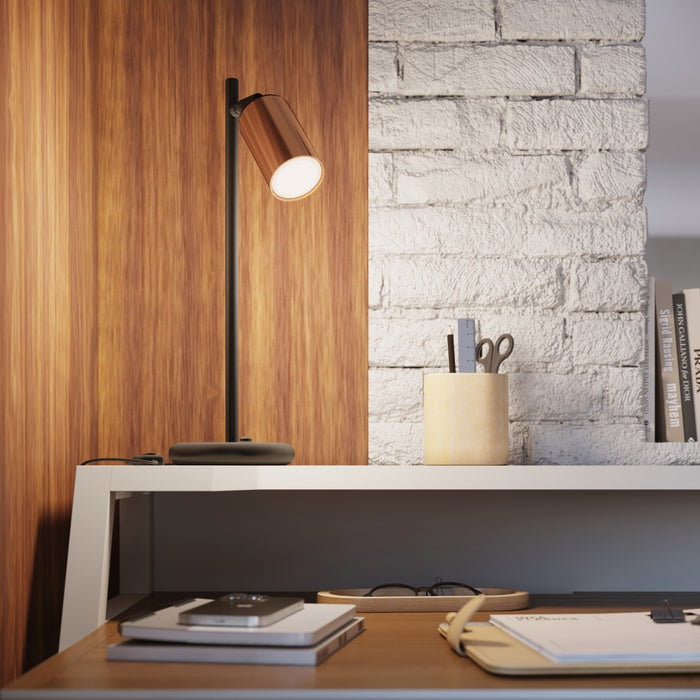 SOLLUX SL.1381 WINX Lámpara de Mesa Negro/Cobre