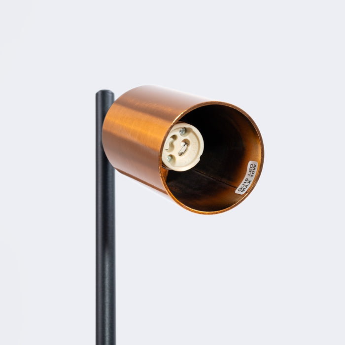 SOLLUX SL.1381 WINX Lámpara de Mesa Negro/Cobre