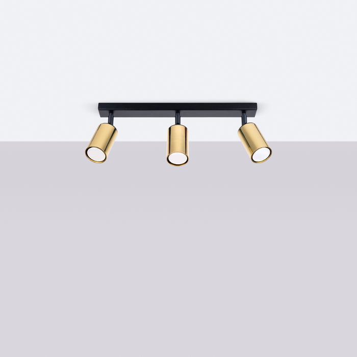 SOLLUX SL.1384 WINX Ceiling Lamp 3 Black/Copper