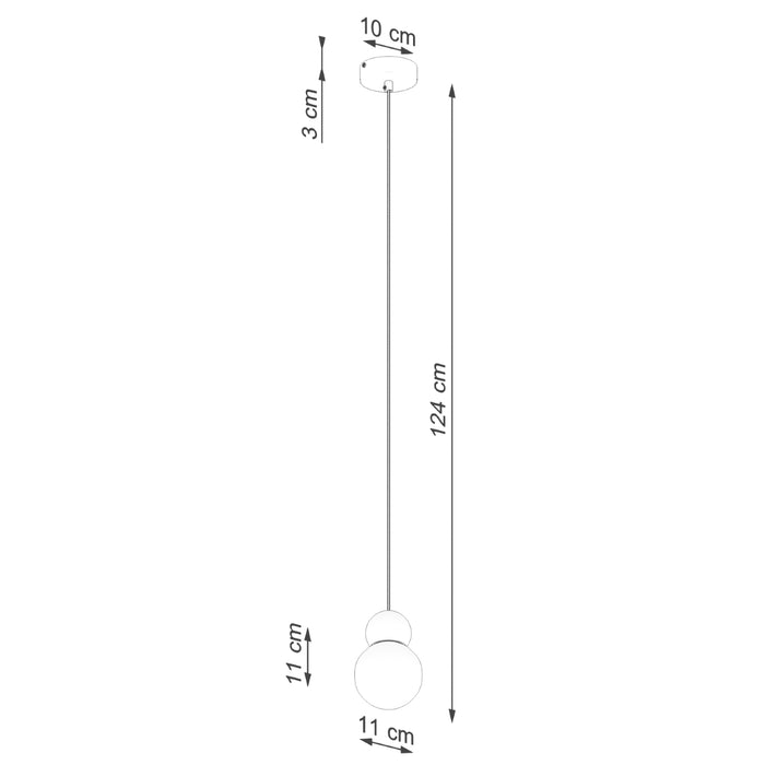 SOLLUX SL.1390 ​​PEKKA Pendant Lamp 1 White/Natural Wood