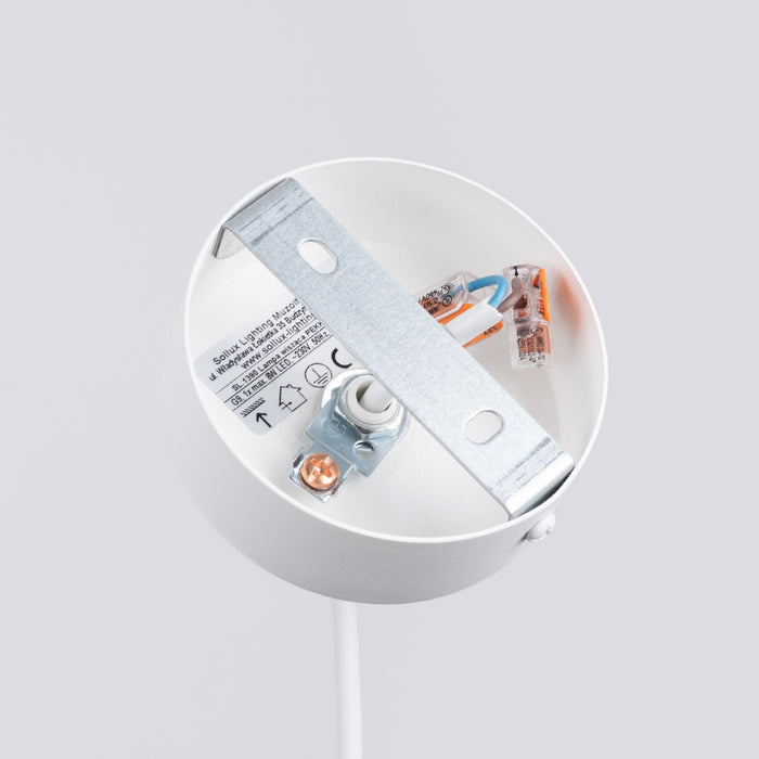 SOLLUX SL.1390 PEKKA Pendant Lamp 1 White/Natural Wood