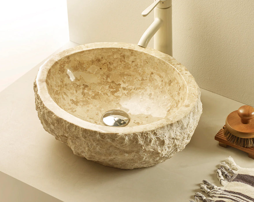 BhD 7060 DENVER Lavabo Circular Piedra Beige