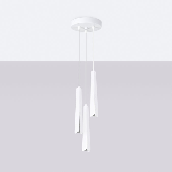 SOLLUX SL.1398 PRYSM Pendant Lamp 3P White