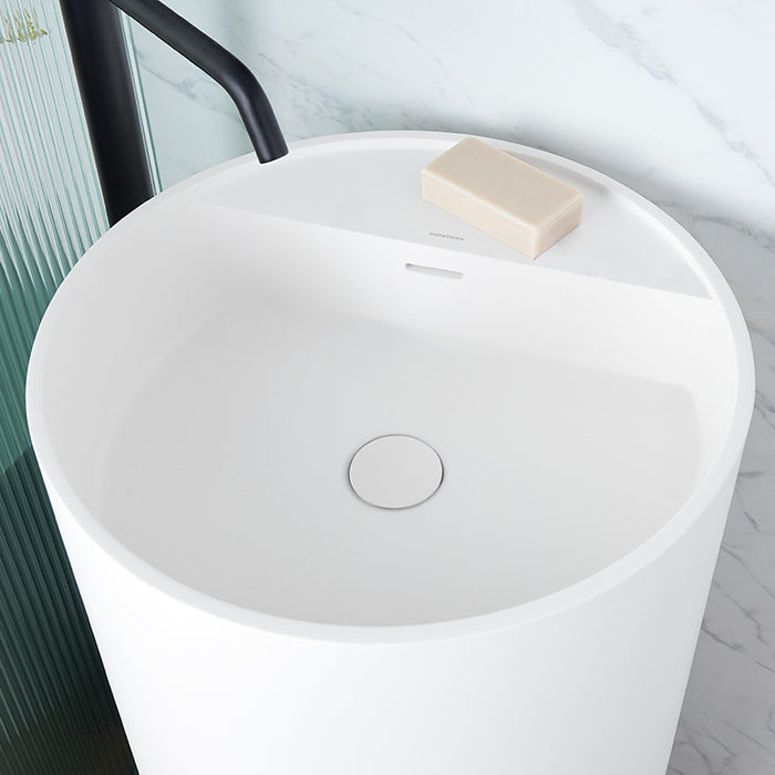 SANYCCES VISTABELLA Lavabo Pedestal Sanydur Blanco Mate